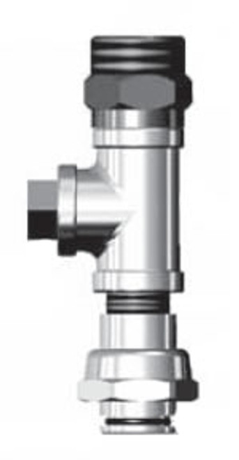 T&S Brass B-TEE-EZK EasyInstall Tee Assembly, Chrome Plated
