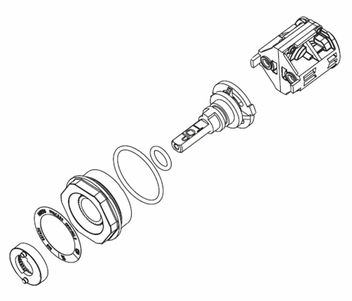 Chicago Faucets - 1900-006KJKNF Pressure Balancing Valve Rebuild Kit Chicago Faucets - 1900-006KJKNF Pressure Balancing Valve Rebuild Kit