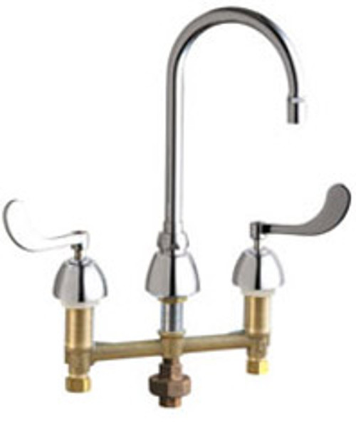 Chicago Faucets - 786-TWE29ABCP - Widespread Lavatory Faucet with Third Water Inlet