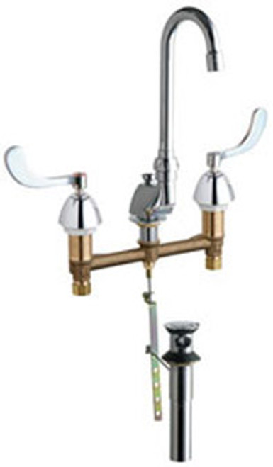 Chicago Faucets - 794-317XKABCP - Widespread Lavatory Faucet Chicago Faucets - 794-317XKABCP - Widespread Lavatory Faucet