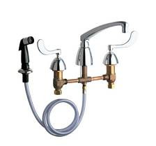 Chicago Faucets - 200-AL8-317CP - Kitchen Sink Faucet with Spray
