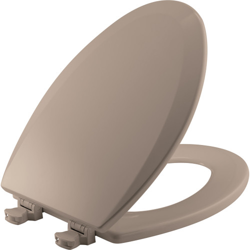 1500EC 068 - Bemis Elongated Enameled Wood Toilet Seat, Fawn Beige