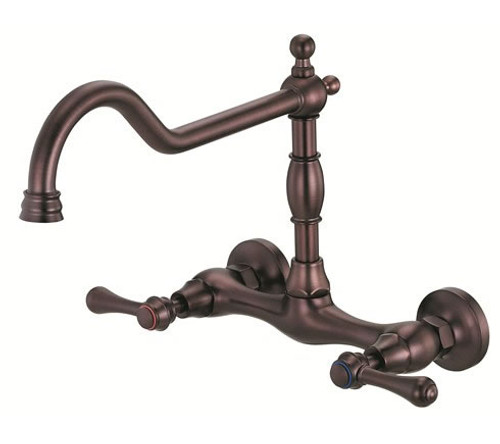 Danze D416057RB - Opulence Two Handle Bridge Kit Wall Mount Lever Handle - Oil Rubbed Bronze