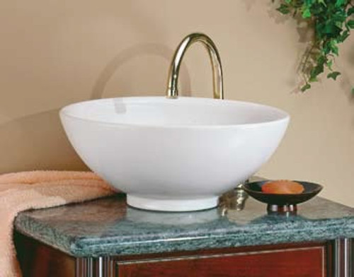 Cheviot 1200W - WATER LILY OVERCOUNTER LAVATORY-16 3/4X16 3/4-WHITE