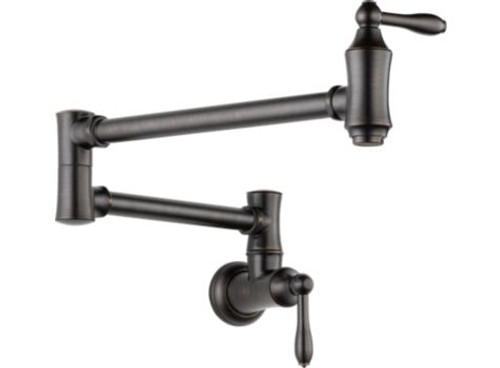 Delta 1177LF-RB  Traditional Wall Mount Pot Filler, Venetian Bronze Delta 1177LF-RB  Traditional Wall Mount Pot Filler, Venetian Bronze