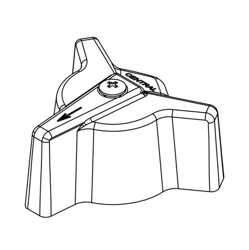 CENTRAL BRASS G-521-BWD 3-Point Lever Handle With Screw-Diverter CENTRAL BRASS G-521-BWD 3-Point Lever Handle With Screw-Diverter