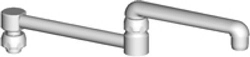 Chicago Faucets DJ13E35JKABCP - 13-inch Double-jointed Swing Spout Chicago Faucets DJ13E35JKABCP - 13-inch Double-jointed Swing Spout
