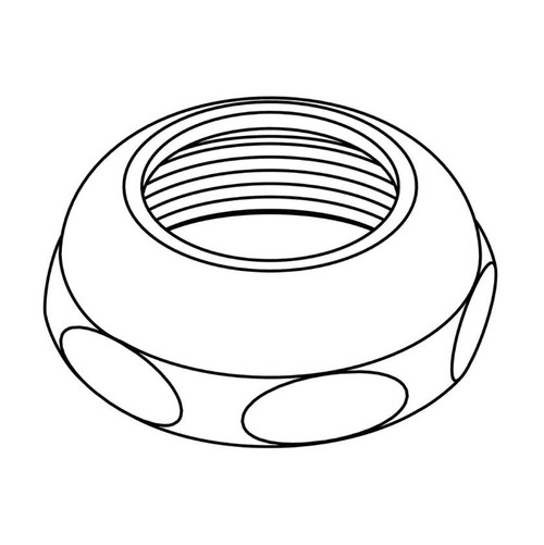 CENTRAL BRASS PF-358-RS Cap Nut for Bubbler Head CENTRAL BRASS PF-358-RS Cap Nut for Bubbler Head