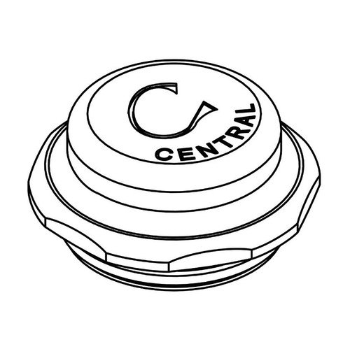 CENTRAL BRASS PF-7125-C Brass Cap for Self-Closing-Cold CENTRAL BRASS PF-7125-C Brass Cap for Self-Closing-Cold