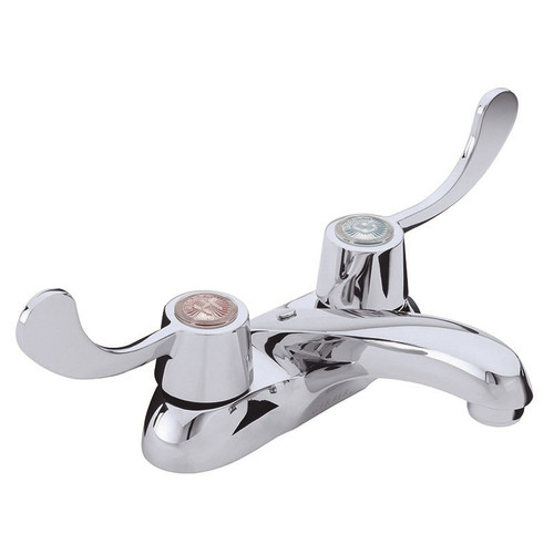 Gerber 43-411-66 Classics 2H Centerset Lavatory Faucet w/ Wrist Blade Handles Less Drain w/ Chain Stay 1.2gpm Chrome Gerber 43-411-66 Classics 2H Centerset Lavatory Faucet w/ Wrist Blade Handles Less Drain w/ Chain Stay 1.2gpm Chrome