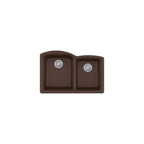Franke ELG160MOC Ellipse 33" Double Basin Undermount Kitchen Sink, Granite - Mocha Franke ELG160MOC Ellipse 33" Double Basin Undermount Kitchen Sink, Granite - Mocha