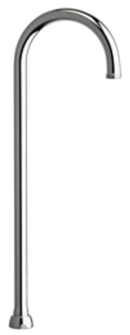 Chicago Faucets - GN2AH17JKABCP - 5-1/4-inch Rigid / Swing Gooseneck Spout-A Type End