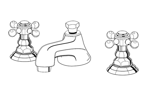 Jaclo 7870-T678 - Astor Widespread Lavatory Faucet Jaclo 7870-T678 - Astor Widespread Lavatory Faucet