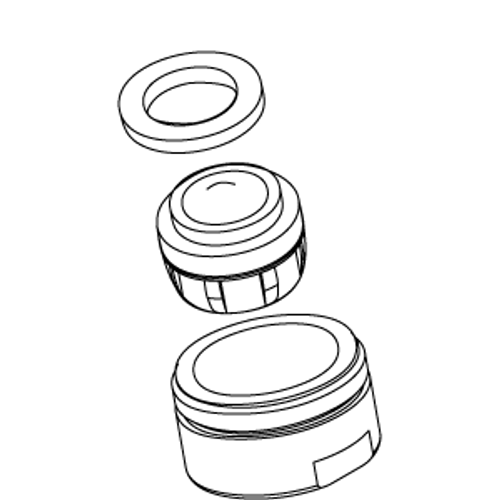 Kohler 1103468-G - Bruched Chrome Aerator Kit