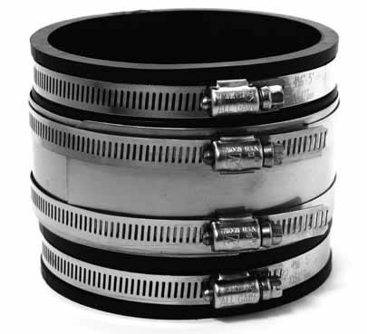 Pasco 56265SR 6"CLAY to 5"CI/PL FLEX-CPLG W/SHEAR RING
