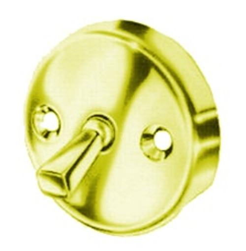 Pasco - 1157-PB - Polished Brass Overflow Plate with Trip Lever - With 2 Screws Pasco - 1157-PB - Polished Brass Overflow Plate with Trip Lever - With 2 Screws