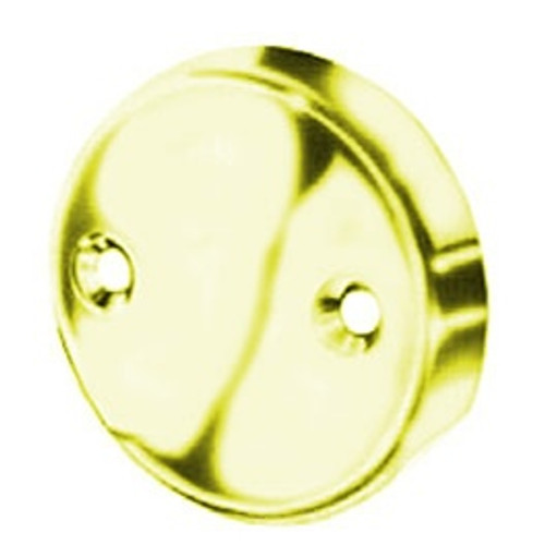 Pasco - 1160-PB - Overflow Plate Covers 3-1/4-inch hole and Has 2-inch bolt hole centers - With Screws