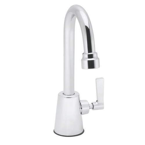 Speakman SC-7112-4 - Commander single hanldle lab faucet with 3 3/4-inch deep gooseneck rigid or swivel and lever handle