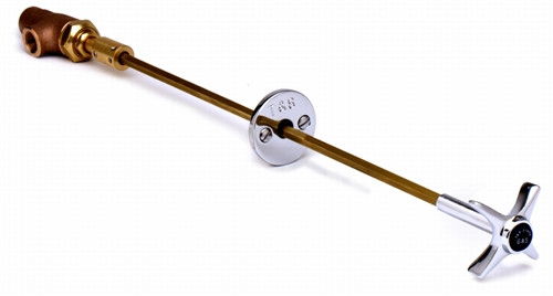 T&S Brass - BL-4720-02 - REMOTE CONTROL WATER ANGLE STOP, 3/8-inch NPT FEMALE INLET-OUTLET, STD.FLANGE, 4-ARM LAB HNDL T&S Brass - BL-4720-02 - REMOTE CONTROL WATER ANGLE STOP, 3/8-inch NPT FEMALE INLET-OUTLET, STD.FLANGE, 4-ARM LAB HNDL