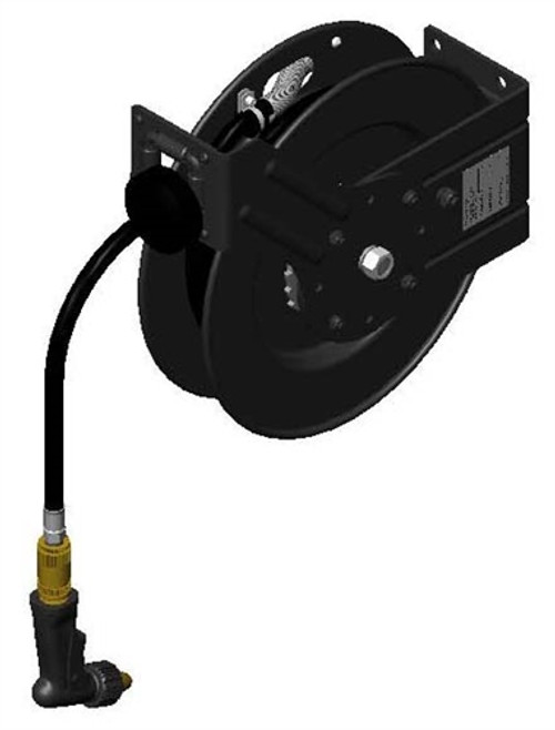 T&S Brass - 5HR-232-09 - Hose Reel, Open, Powder Coated Steel, 35' of 3/8-inch Diameter Hose with Water Gun T&S Brass - 5HR-232-09 - Hose Reel, Open, Powder Coated Steel, 35' of 3/8-inch Diameter Hose with Water Gun