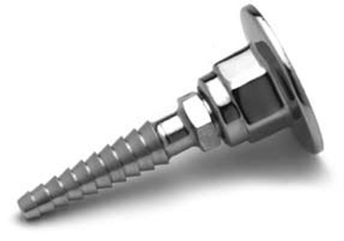 T&S Brass - BL-4750-05 - Lab Panel Flange, Straight Serrated Tip, 3/8-inch IPS Female Inlet