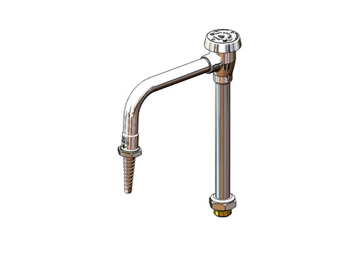 T&S Brass - BL-5709-05 - Lab Faucet, Single Temperature, Vac. Breaker Swing Nozzle, Serrated Tip, Wrist Handle