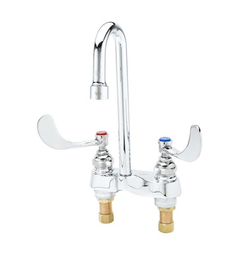 T&S Brass - B-0892-VRS - Medical Faucet, Deck Mount, Rigid Gooseneck, Aerator, Wrist Handles, Vandal Resistant T&S Brass - B-0892-VRS - Medical Faucet, Deck Mount, Rigid Gooseneck, Aerator, Wrist Handles, Vandal Resistant