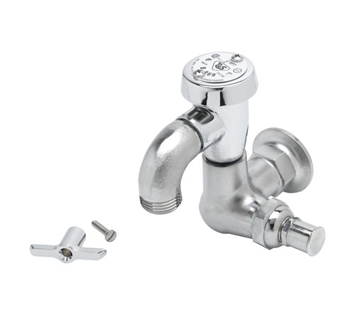 T&S Brass - B-0720-RGH - Sill Faucet, Vacuum Breaker, 1/2-inch NPT Female Flanged Inlet, 3/4-inch Hose Threads, Rough T&S Brass - B-0720-RGH - Sill Faucet, Vacuum Breaker, 1/2-inch NPT Female Flanged Inlet, 3/4-inch Hose Threads, Rough