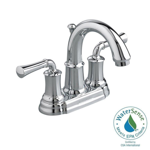 American Standard 7420201.002 Portsmouth 2-Handle 4" Centerset High-Arc Bathroom Faucet w/ Lever Handles (Chrome)