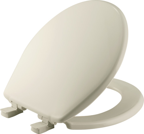 730SLEC 346 - Bemis Round Plastic Toilet Seat, Biscuit