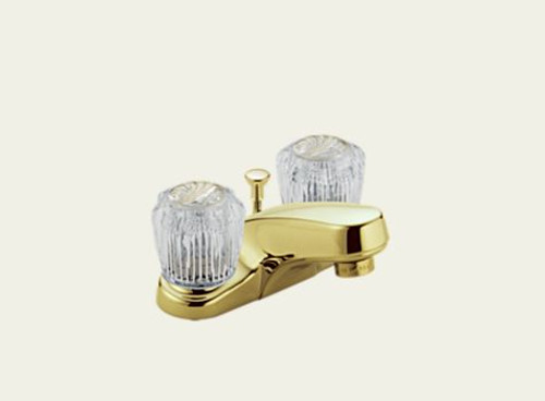 Delta Classic: Two Handle Centerset Lavatory Faucet - Less Handles - 2521-PBLHP Delta Classic: Two Handle Centerset Lavatory Faucet - Less Handles - 2521-PBLHP