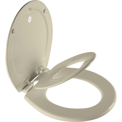 888SLOW 006 - NextStep2 Children's Round Closed Front Toilet Seat, Bone