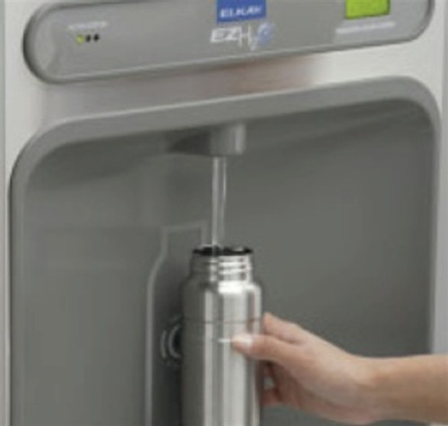 Elkay LZS8WSVRLK Elkay ezH2O Bottle Filling Station with Single ADA Vandal-Resistant Cooler, Filtered Refrigerated Light Gray