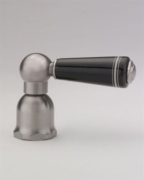 Jaclo 1007-B-BSS - BLACK CERAMIC SVO Faucet Metal Wheel Handle - BRUSHED STAINLESS STEEL Jaclo 1007-B-BSS - BLACK CERAMIC SVO Faucet Metal Wheel Handle - BRUSHED STAINLESS STEEL