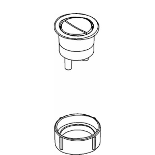 Kohler 1072961-CP - Push Button Assembly Trip Lever for Persuade, Sail, Strela, Reve, Persuade and Escale Toilets Kohler 1072961-CP - Push Button Assembly Trip Lever for Persuade, Sail, Strela, Reve, Persuade and Escale Toilets
