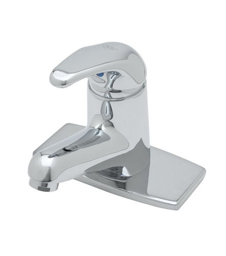 T&S Brass B-2703-LF15 - Single Lever Faucet, Ceramic Cartridge, 1.5 Gpm Laminar Flow Device, Deck Plate