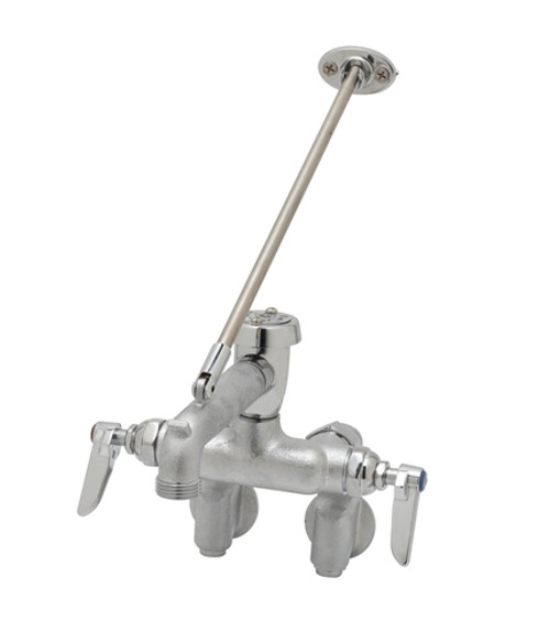 T&S Brass - B-0667-RGHM - Service Sink Faucet, Wall Mount, Adjustable Centers, Vac. Breaker, Rough (Qty. 6) T&S Brass - B-0667-RGHM - Service Sink Faucet, Wall Mount, Adjustable Centers, Vac. Breaker, Rough (Qty. 6)