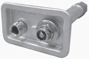 Woodford 70C-14-PB Model 70 Wall Hydrant C Inlet 14 Inch, Polished Brass