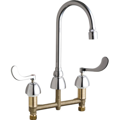 Chicago Faucets - 786-E29VPXKABCP - Widespread Lavatory Faucet