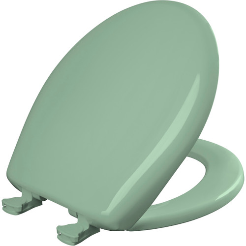 200SLOWT 035 - Bemis Round Plastic Toilet Seat with Whisper-Close Hinge, Sea Green