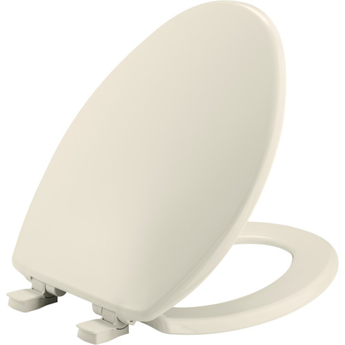 7300SLEC 346 - Bemis Elongated Plastic Toilet Seat, Biscuit