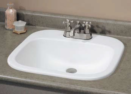 Cheviot 1108W-4 - IBIZA DROP-IN BASIN-WHITE-4-inch