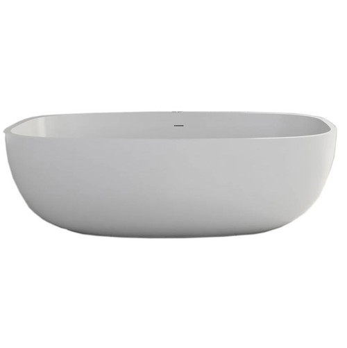 Cheviot 4111-WW GIORGIO Solid Surface Bathtub, Glossy White Tub