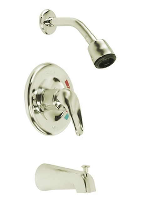 Gerber - SAFETEMP II TRIM KIT S/H T&S LEVER HANDLE SLIP SPOUT BRSH NCKL Gerber - SAFETEMP II TRIM KIT S/H T&S LEVER HANDLE SLIP SPOUT BRSH NCKL