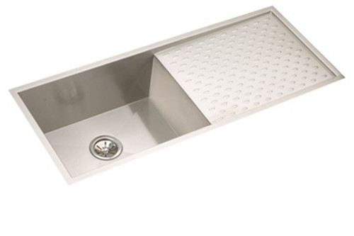 Elkay - EFU411510DB - Avado Undermount Sink, 1 Bowl with Drain Board, Stainless Steel - 16 Gauge - 10-inch Depth Elkay - EFU411510DB - Avado Undermount Sink, 1 Bowl with Drain Board, Stainless Steel - 16 Gauge - 10-inch Depth