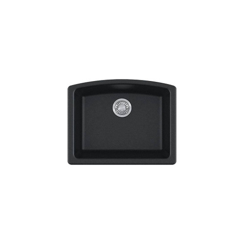 Franke ELG11022ONY Ellipse 25" Single Basin Undermount Kitchen Sink, Granite - Onyx Franke ELG11022ONY Ellipse 25" Single Basin Undermount Kitchen Sink, Granite - Onyx