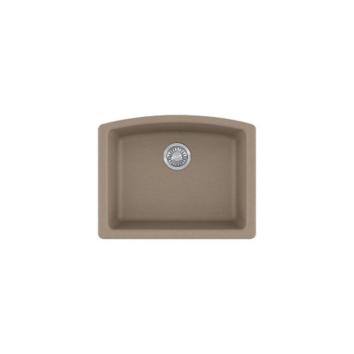 Franke ELG11022OYS Ellipse 25" Single Basin Undermount Kitchen Sink, Granite - Oyster Franke ELG11022OYS Ellipse 25" Single Basin Undermount Kitchen Sink, Granite - Oyster