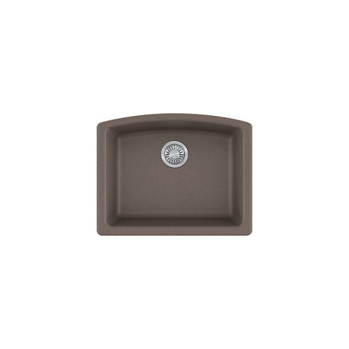 Franke ELG11022STO Ellipse 25" Single Basin Undermount Kitchen Sink, Granite - Storm 