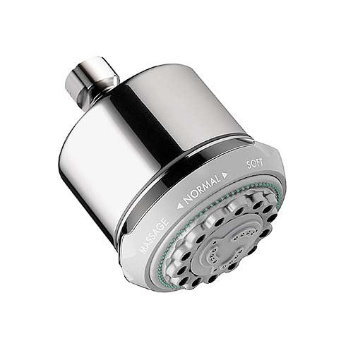 Hansgrohe 28496001 Clubmaster Showerhead 3-Jet, 2.5 GPM, Chrome