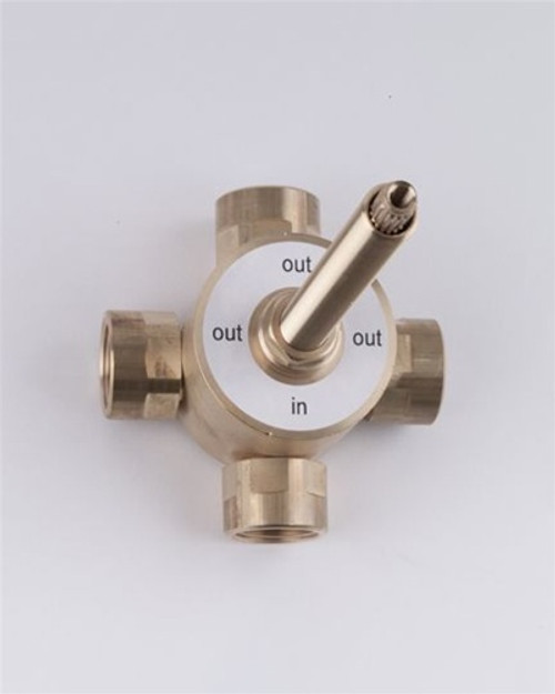 Jaclo J-20684-RGH 2 or 3 Function 3/4-inch Multiport Diverter Rough Valve, Rough Jaclo J-20684-RGH 2 or 3 Function 3/4-inch Multiport Diverter Rough Valve, Rough